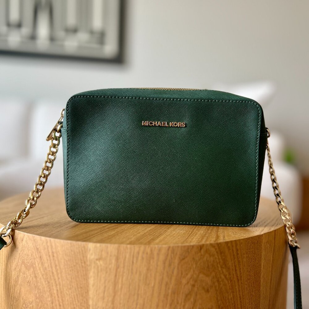 Michael Kors Jet Set Crossbody Bag - Green